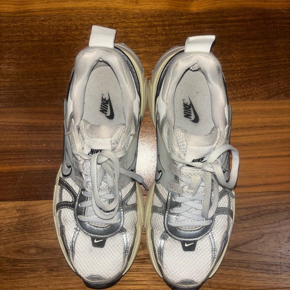 Nike V2K Run White and Gray Sneakers